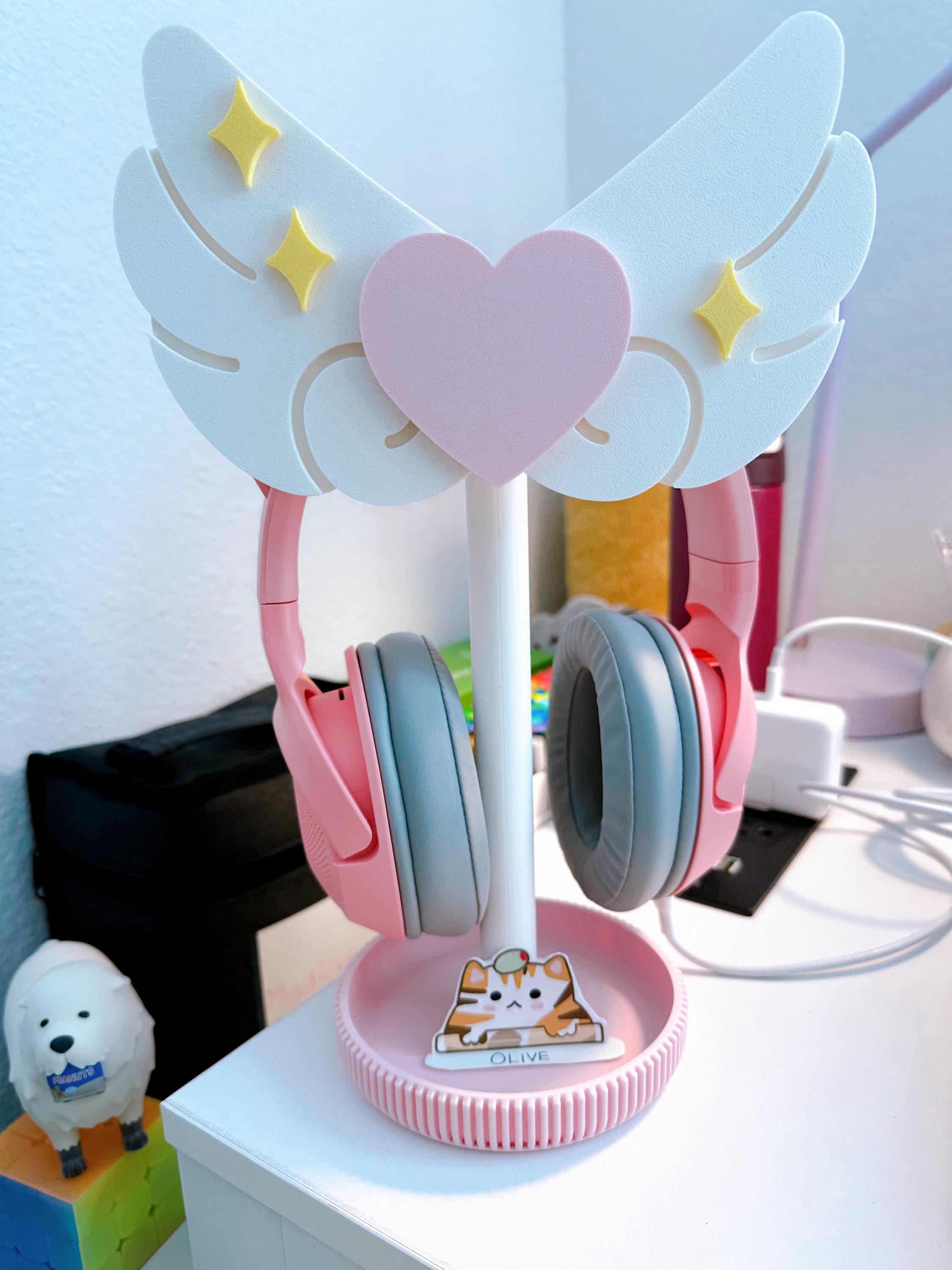 Angel Wings Headphone Stand - Elevate Your Desk Setup with Some Charm