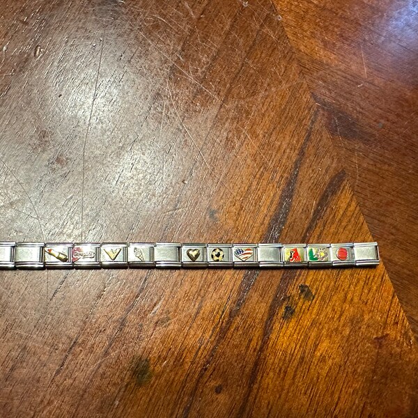 9mm Plain Photo Superlink Italian Charm Link