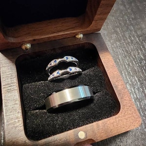 Custom Wedding Ring Box, Wood Ring Box, Engagement Ring Box, Ring ...