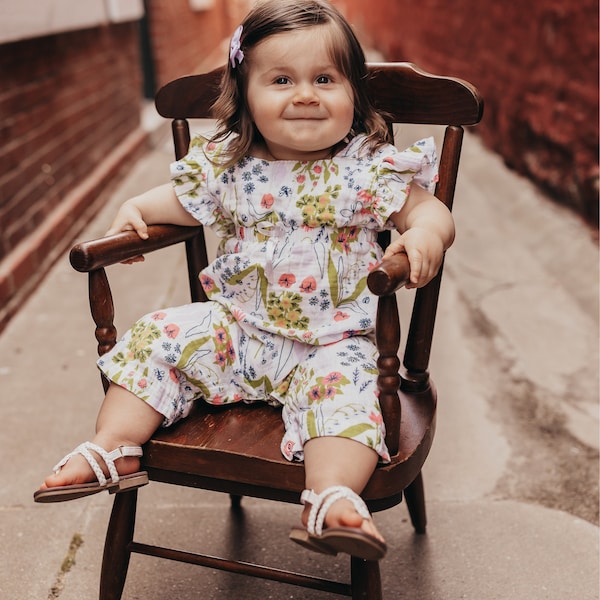 Smocked Girls Dress- Pink Floral Smocked Dress Girls- Floral Smocked ...
