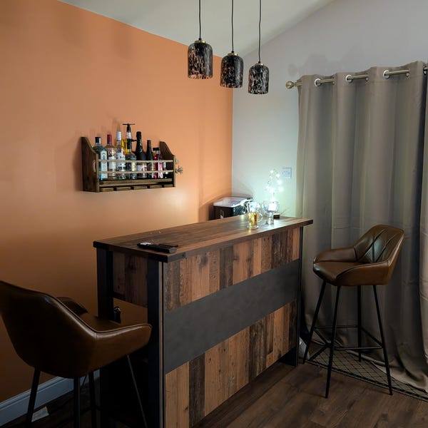 Rustic Wood Double Outdoor Window Box for Herbs and Flowers Designed to ...