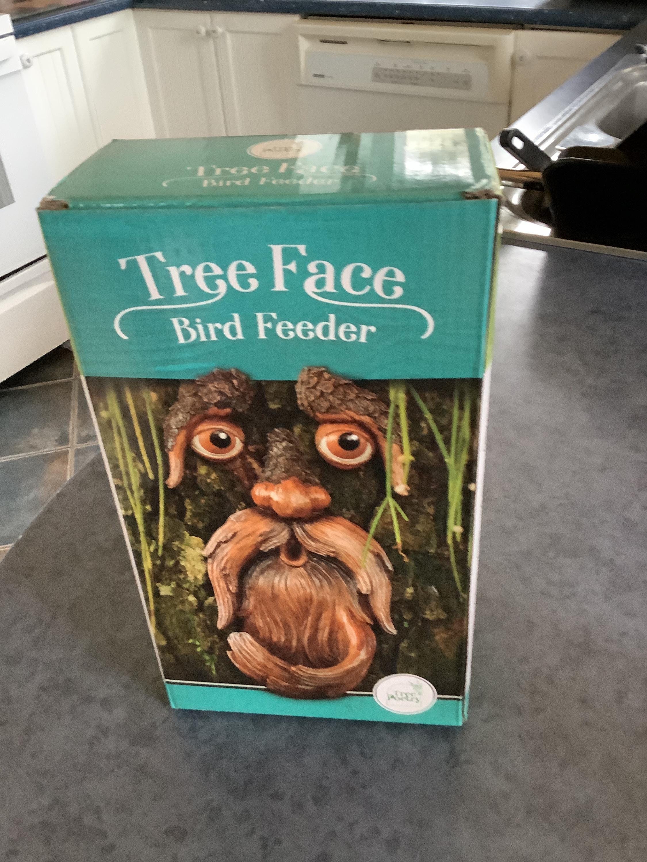 Tree Faces Garden Decor –Tree Hugger Bird Feeder– Yard Art– gift for dad- tree decorations outdoor- Garden Sculpture- Magical face for tree