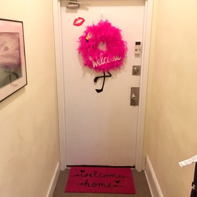 Home Hot Pink Door mat Custom Door Mat Mat Etsy