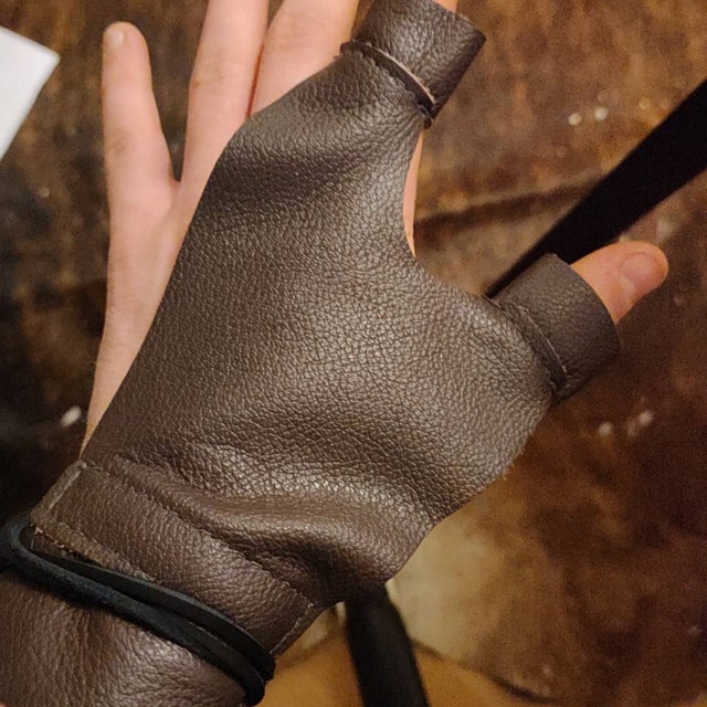 Traditional Archery Shooting Gloves Handmade Archery Glove Full