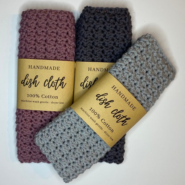 Dish Rag Label Handmade Dish Set Wrap Labels - PDF Digital Download - Etsy