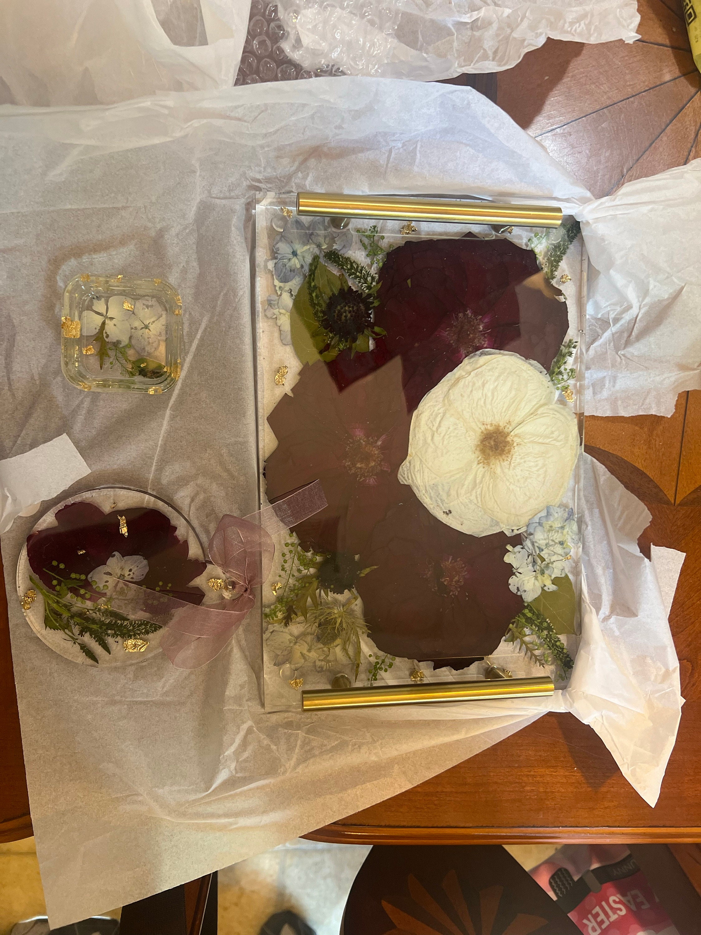 Preserved flowers from Bonnie's etsy review