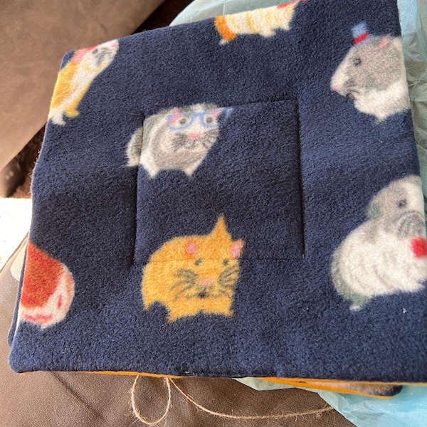 Guinea Pig Custom Fleece Cage Liner Set - Etsy - Extra Long Fleece For Guinea Pig Cage