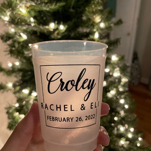 Custom Printed Paper Cups Monogrammed Coffee Cups | Etsy