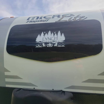 Personalized Camper Decal, RV Window Decal, RV Slide-out Decal, Camping ...