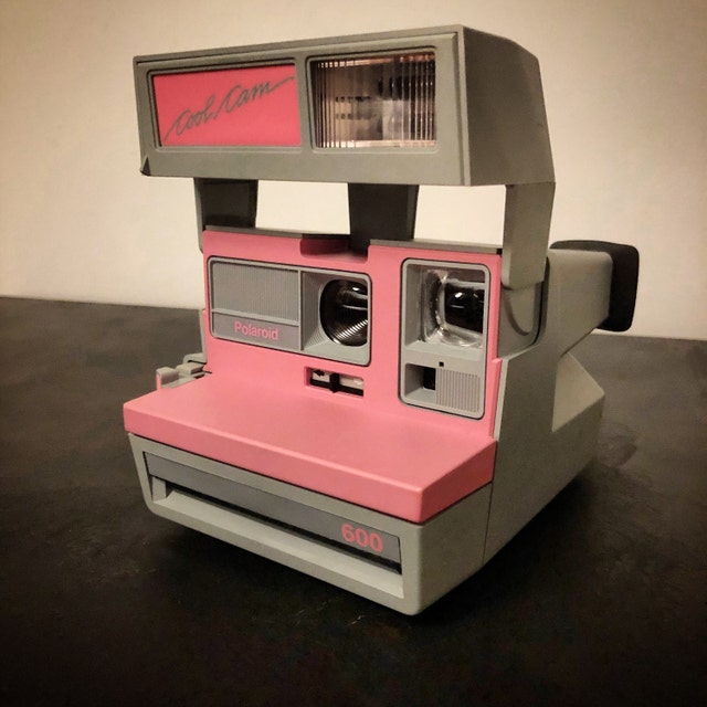 Rare Vintage Polaroid Pink Cool Cam Instant Camera 1980s 80s