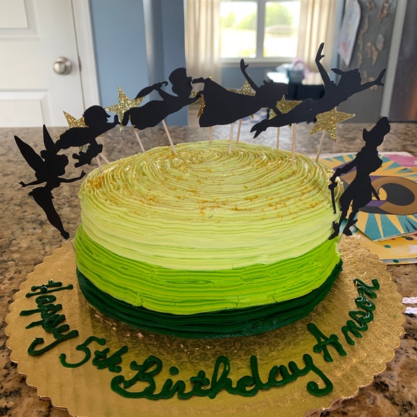 Never Grow up Cupcake Toppers, Peter Pan Cupcake Toppers, Never Grow up ...