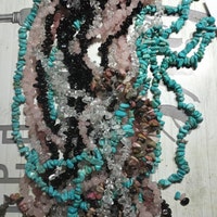 Real Natural Peruvian Blue Opal Freeform Chip Pebble Nugget Beads Gems