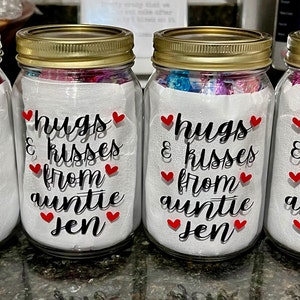 Kisses when i'm not around jar