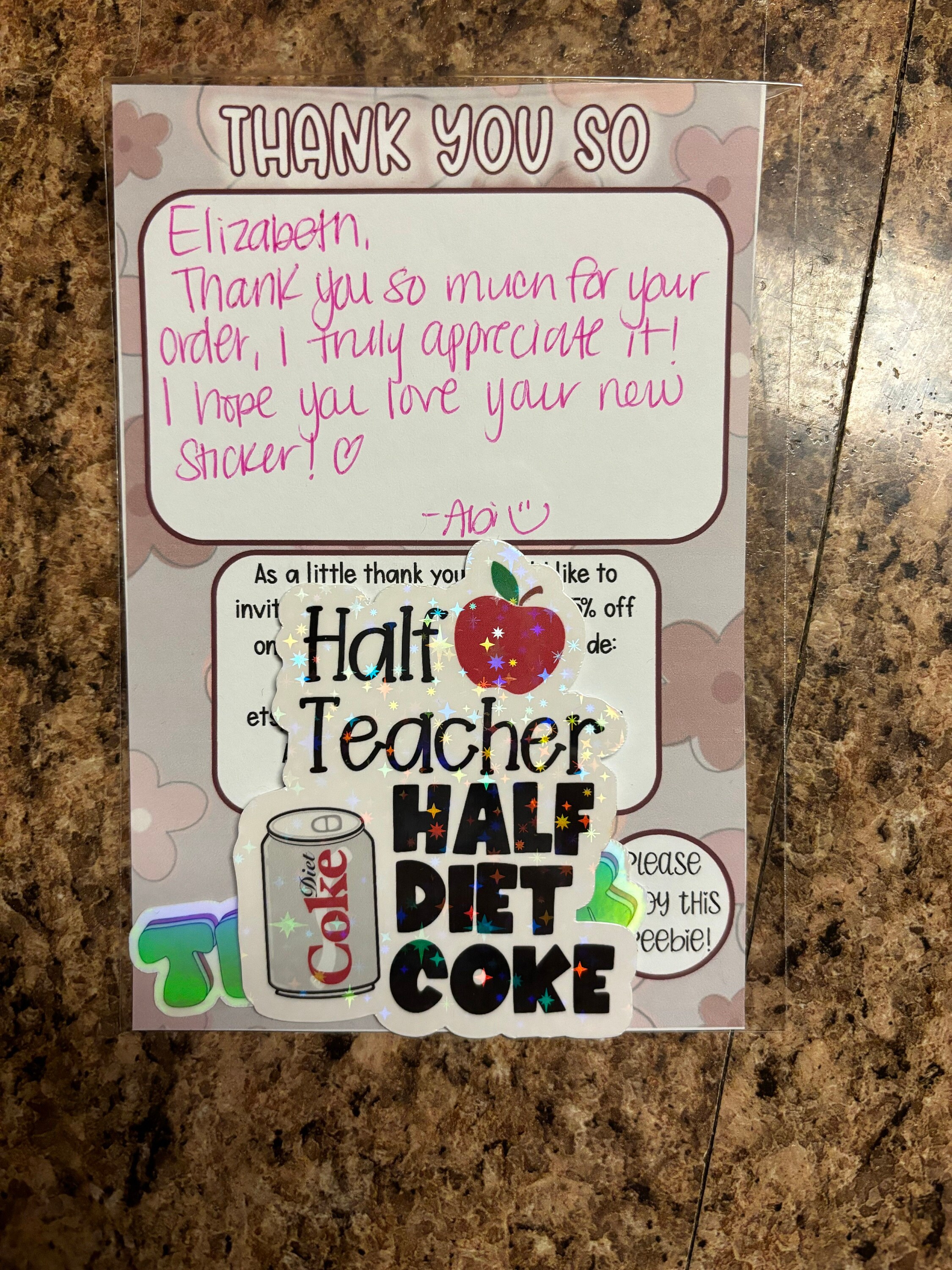 Halb Lehrer, halb Diet Coke Aufkleber | Dr. Pepper | Cherry Coke | wasserfester Lehreraufkleber | Lehreraufkleber | Laptop-Lehreraufkleber