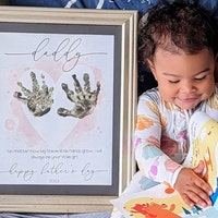 Personalized Handprint Art, Editable Handprint Template, Valentine ...