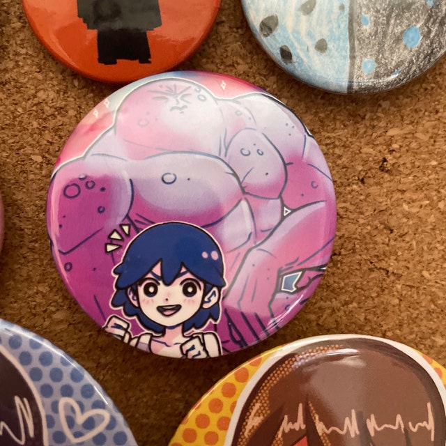 OMORI Bosses Button Pins - Sweetheart ,space Boyfriend