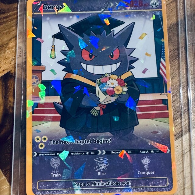 Personalized Pokémon Graduation Card, Class of 2026, Pokemon Card