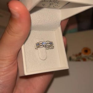 Anillo Celta De Zafiro, Anillo De Diosa De Plata, Anillo De Nudo