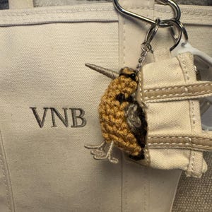 Tiny Birdies Crochet Woodcock Keychain | Crochet Woodcock Keychain