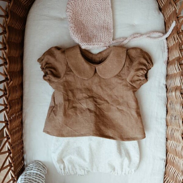 Baby Blouse PDF Sewing Pattern – Instant Download – Peter Pan Collar ...