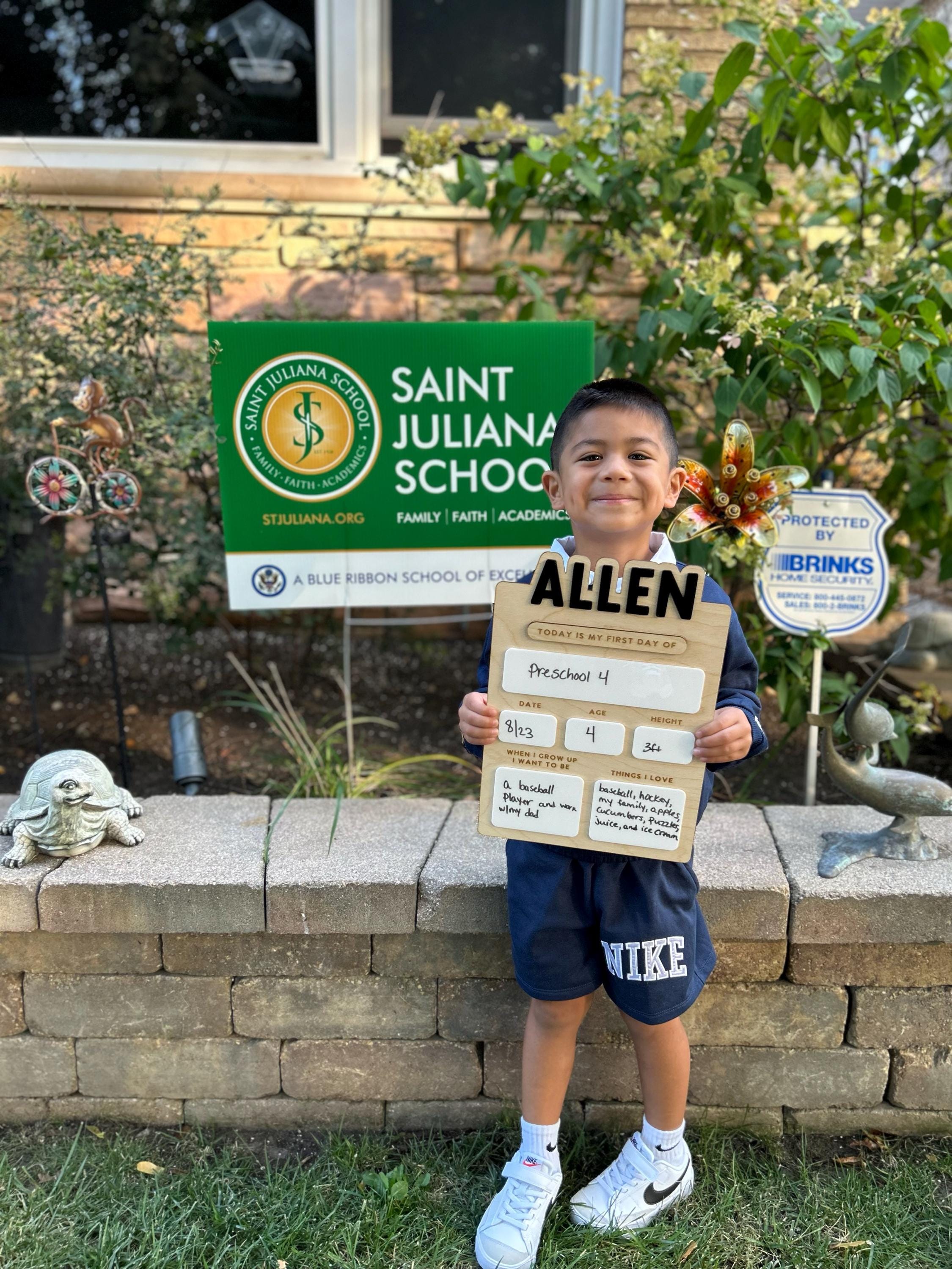 First Day of School Sign x Back to School x Custom First Last Day of School Sign x Reusable Dry Erase Board x Back to School Photo Prop