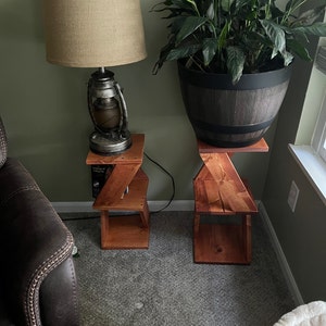 Small Wooden Side Table With Storage Shelf Classic Simplistic - Etsy