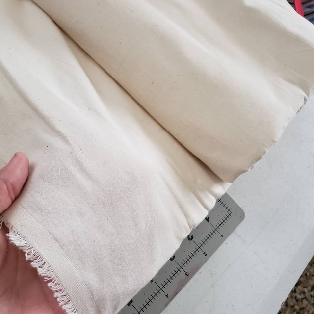 48 x 5 yds. Unbleached Cotton Muslin Fabric - Natural Sew-In Interfacing