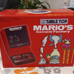 MARIO'S Cement Factory - TABLE TOP - Reproduced Replacement
