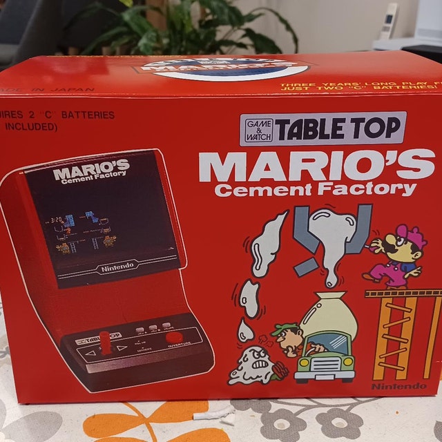 MARIO'S Cement Factory - TABLE TOP - Reproduced Replacement