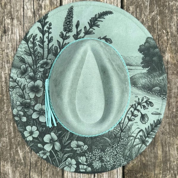 Wildflowers 2 Hat File, Laser Hat Burning Design, Digital Download PNG ...