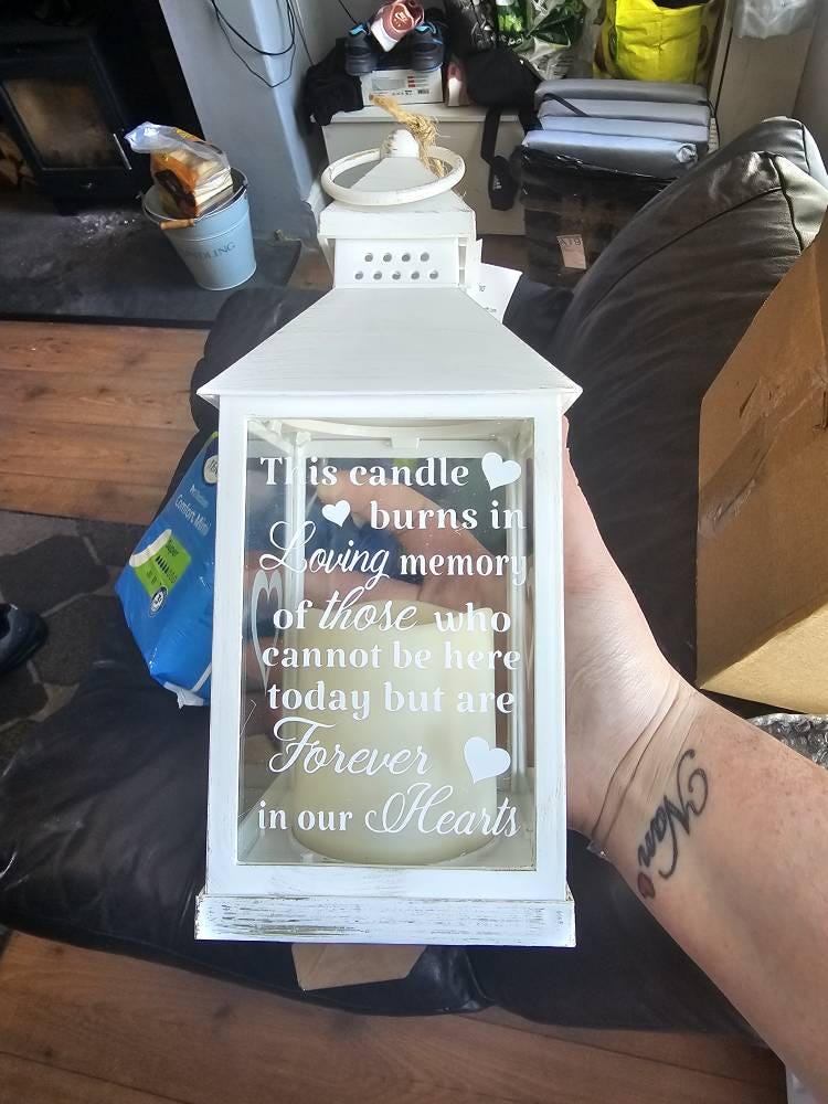 This candle burns in loving memory of those who cannot be here today but are forever in our hearts Memorial Lantern, LED Wedding Lantern