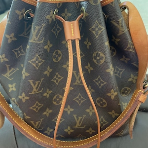 Louis Vuitton LV Drawstring Replacement With Cinch for Noe Bucket Bags and  More Genuine Leather Choose Color & Length 