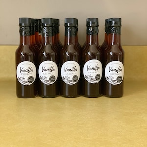 Black & White Vanilla Extract Labels for amber bottles & mason jars –  CanningCrafts