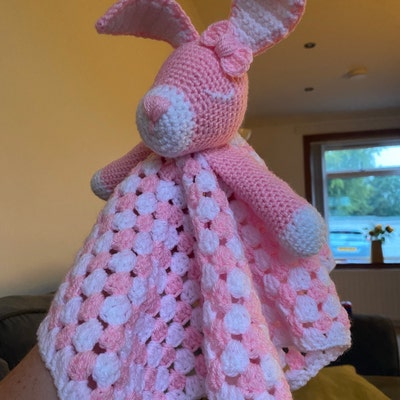 Bun Bun Bunny Loveys Blanket Crochet Patterns Security - Etsy