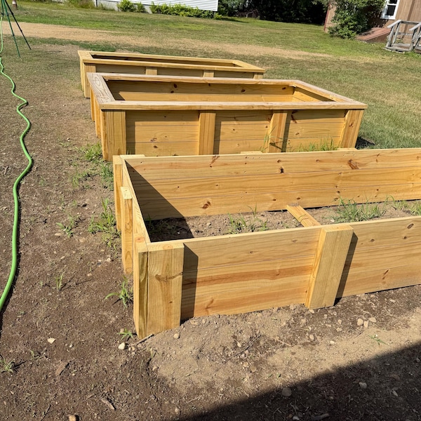 DIY Cedar Raised Garden Bed Box Plans (PDF File) - Etsy