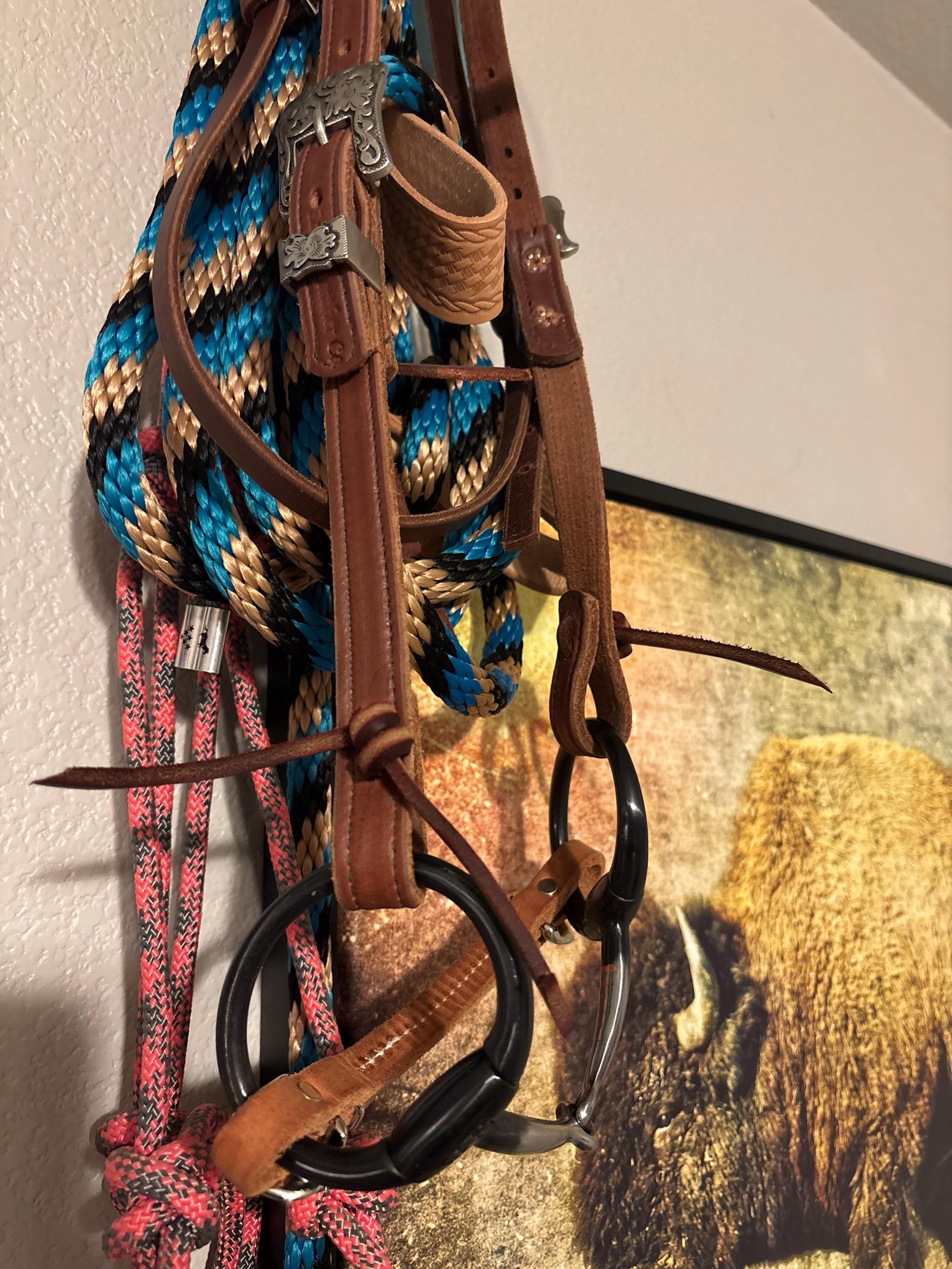 Butter Soft Headstall, Herman Oak Leather, Working Headstall, Western Headstall, USA Made, Handmade in Idaho