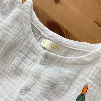Coffee Organic Muslin Romper