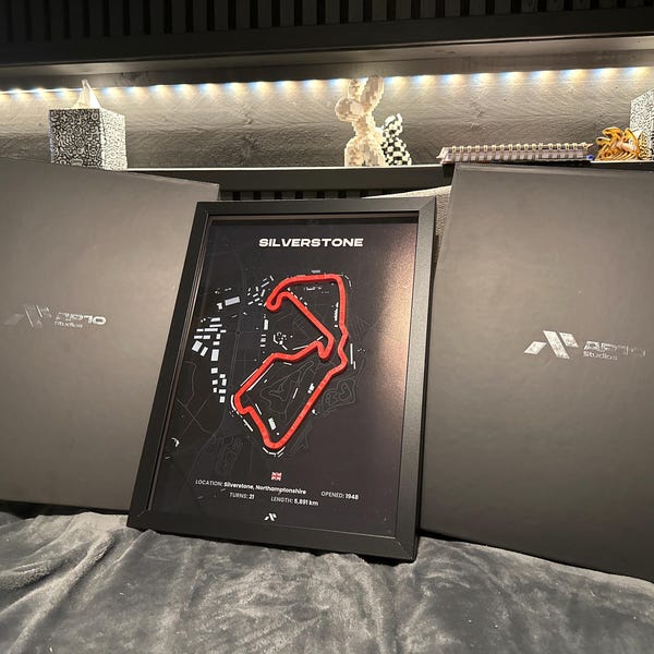 3D Silverstone Lewis Hamilton Winner Poster · Made in Germany · Track ...