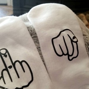 Fathers Day Gag Gift Screw You Socks Middle Finger up Socks F