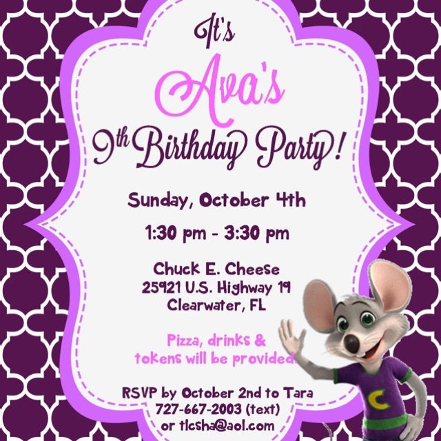 Printable Birthday Party Invitation Personalized with free | Etsy