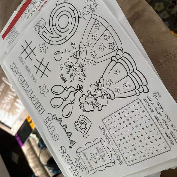 Princess Party Activity Sheet | Fairy Tale Princess Characters Party ...