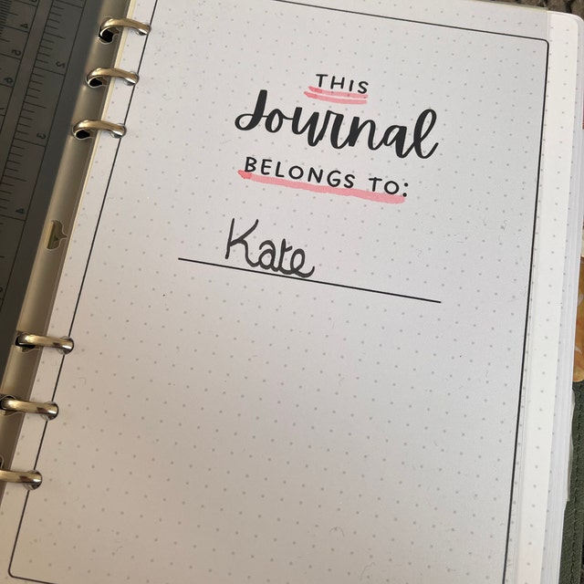 This Journal Belongs to - PRINTABLE Journal Page - Journal