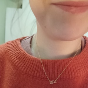 Customer photo, Mountain Peak Necklace