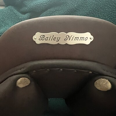 Custom Engraved Solid Brass Bridle Tag – 3/4" Thick – Fast Turnaround For Horses