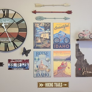 Idaho Wall Art, Idaho Home Decor, ID Wall Art Sign, Wall Home Decor