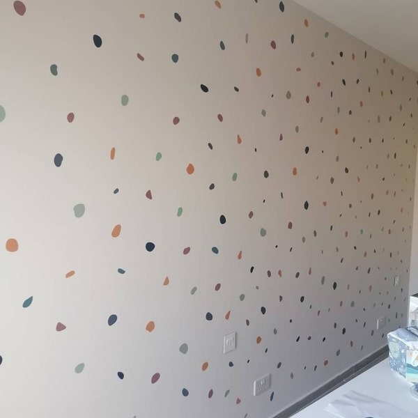 150 Boho Chic Polka Dot Wall Decal Sti Kers for Kids Nursery Playroom ...