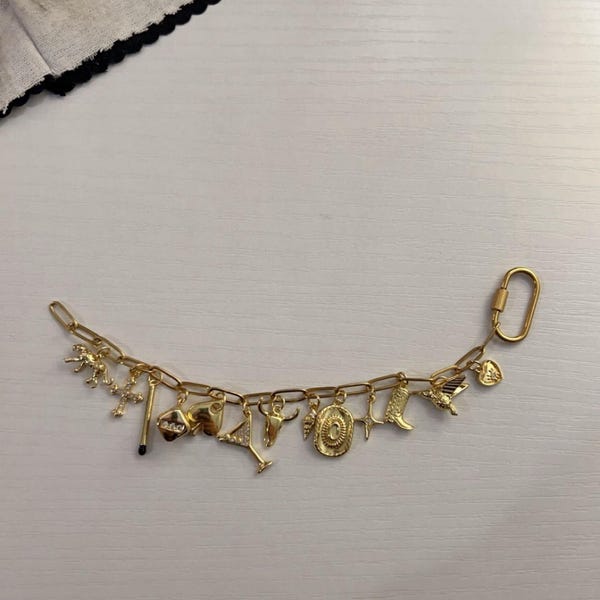 Gold CZ Fish Pendant Necklace main image 1