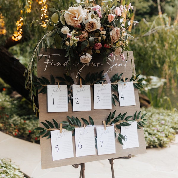 Rustic Wedding Seating Chart - Etsy
