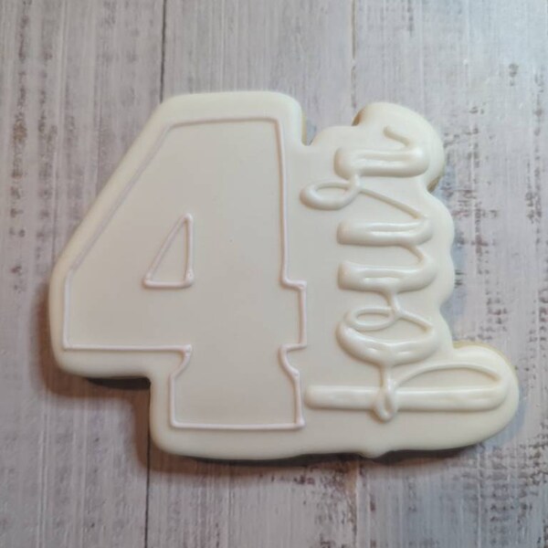 Number With Script Set of 10 Cookie Cutters or Fondant Cutters and Clay ...