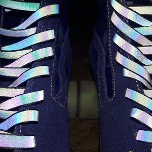 iridescent shoe laces